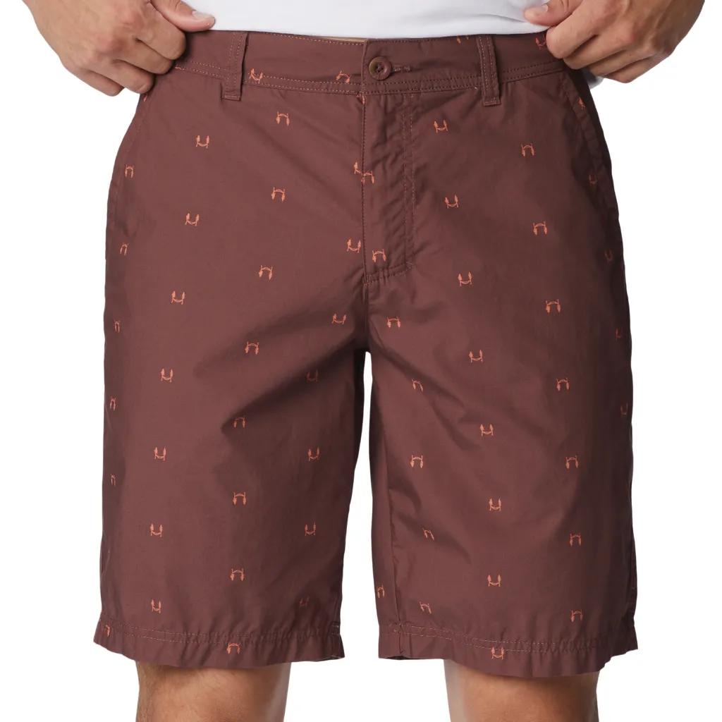 Men's Washed Out Printed Shorts