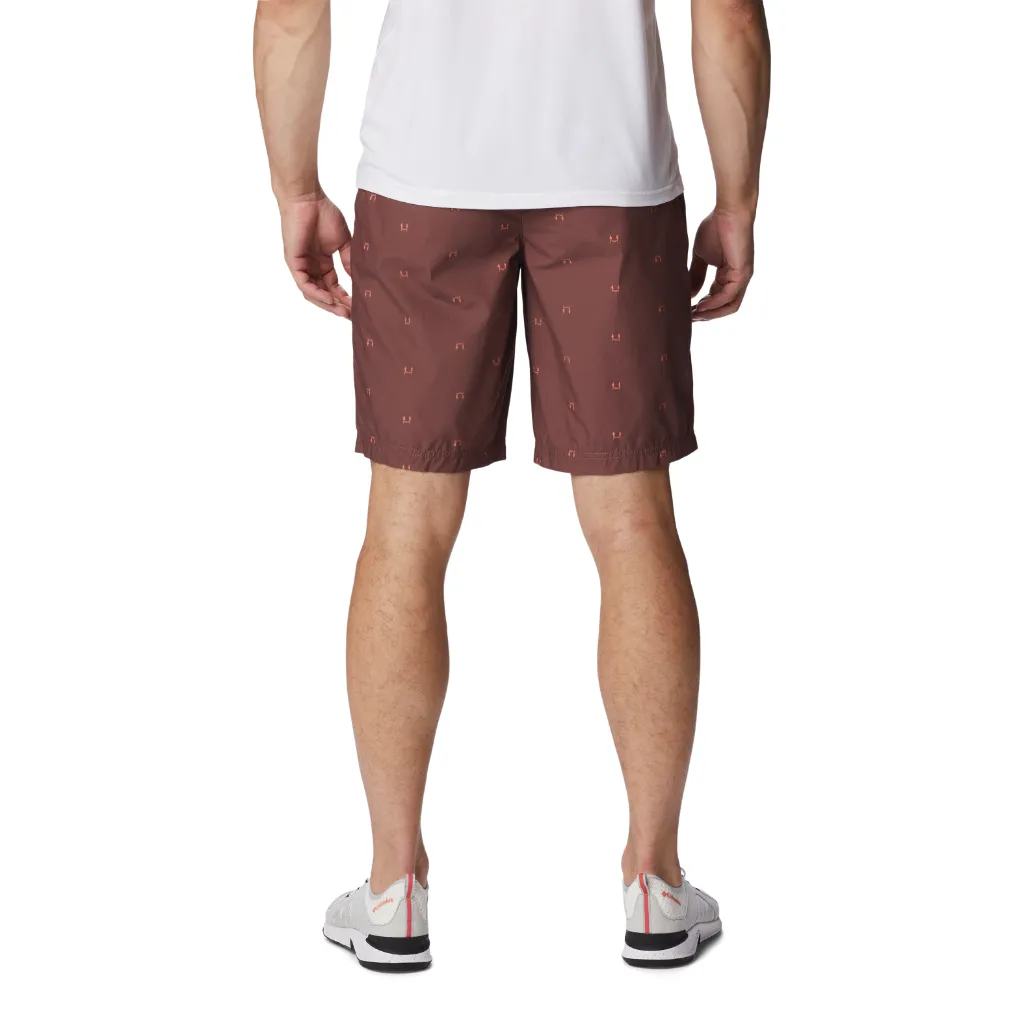 Men's Washed Out Printed Shorts