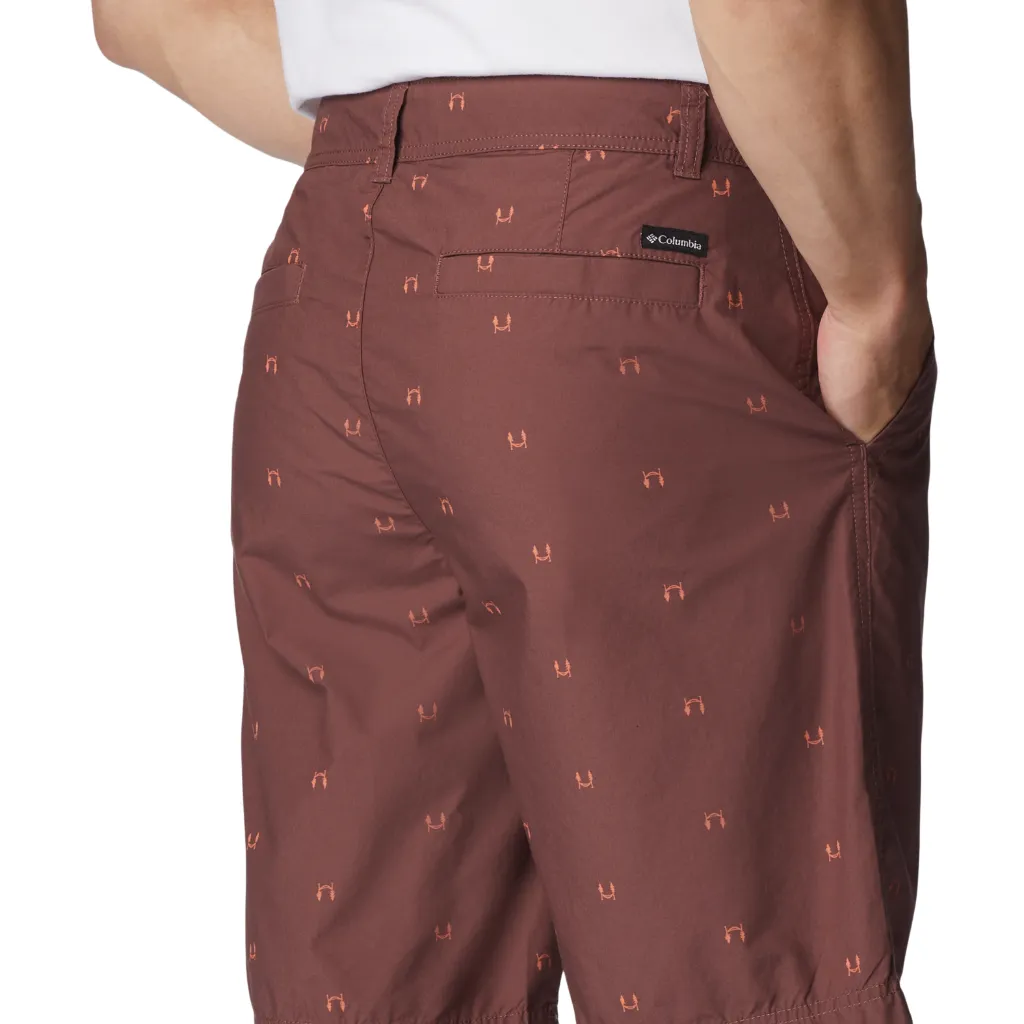 Men's Washed Out Printed Shorts