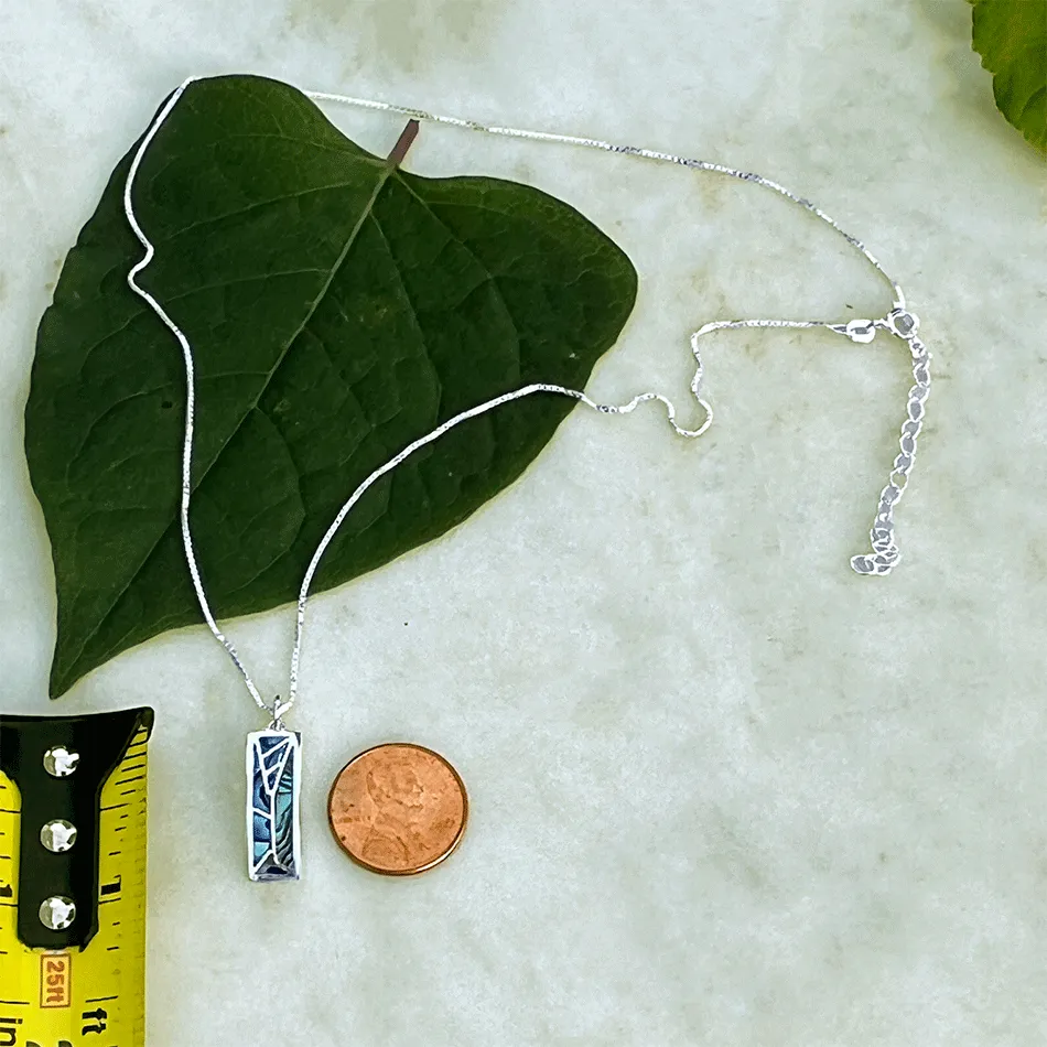 Mosaic Abalone Necklace - Sterling Silver, Indonesia