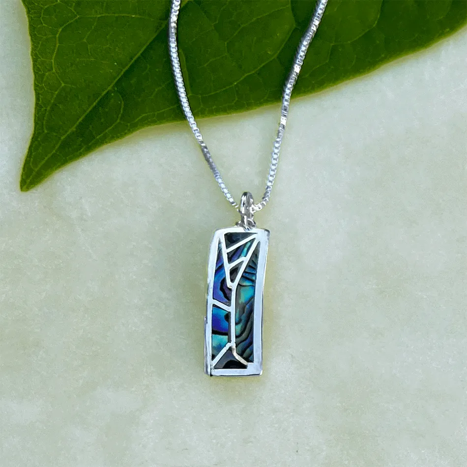 Mosaic Abalone Necklace - Sterling Silver, Indonesia