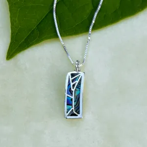 Mosaic Abalone Necklace - Sterling Silver, Indonesia
