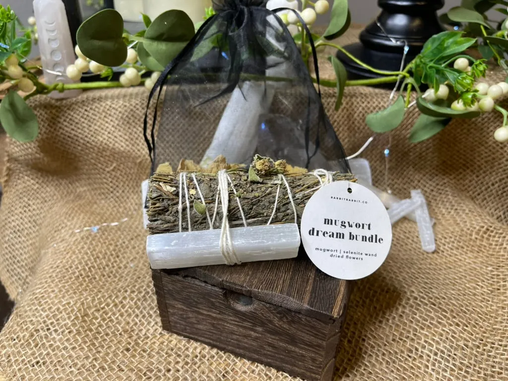 Mugwort and Lavender with Selenite Dream Bundle FB3317 🌿