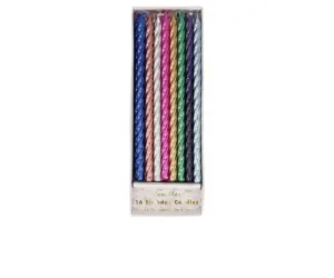Multi Metallic Twisted Candles