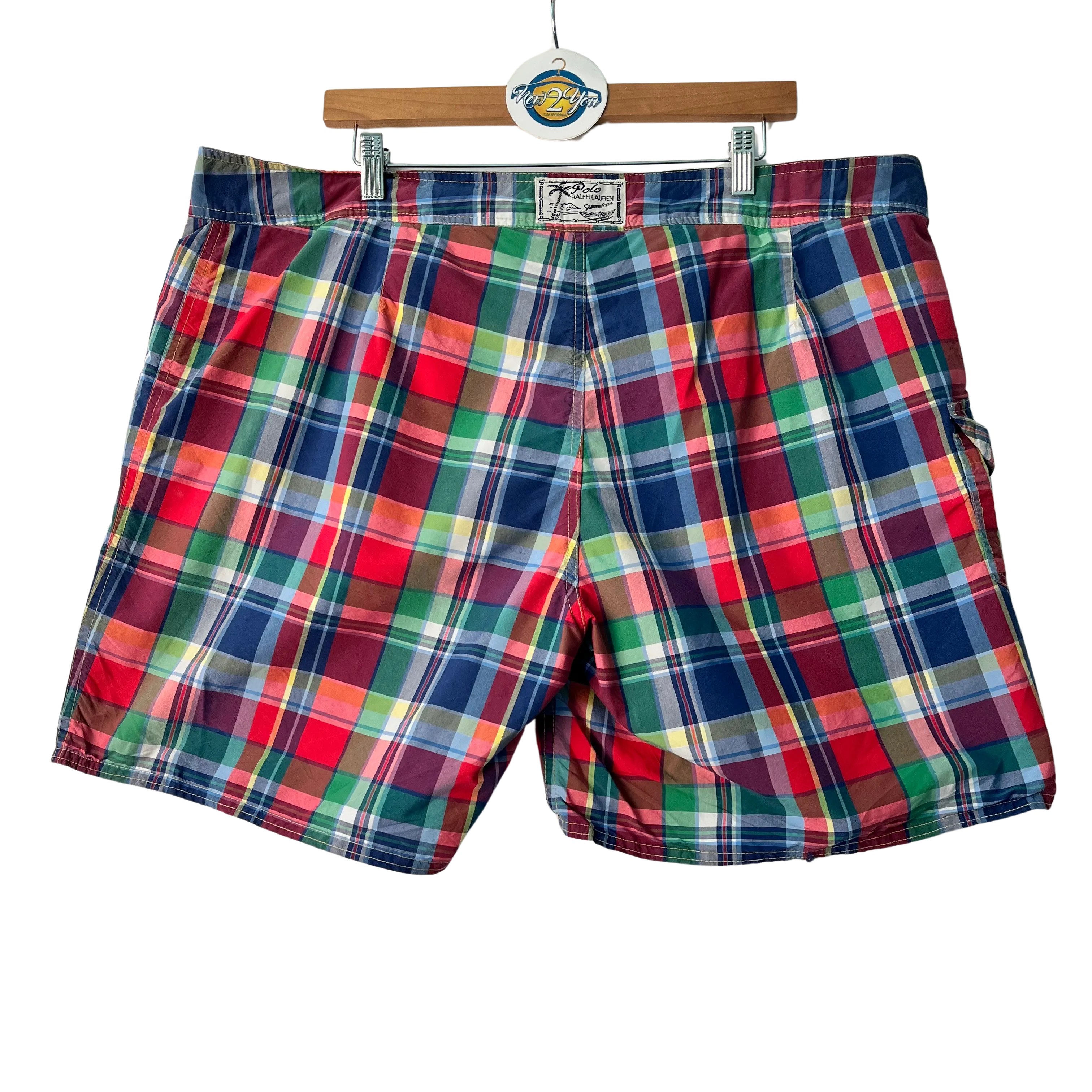 Multicolor Plaid Board Shorts (Ralph Lauren)