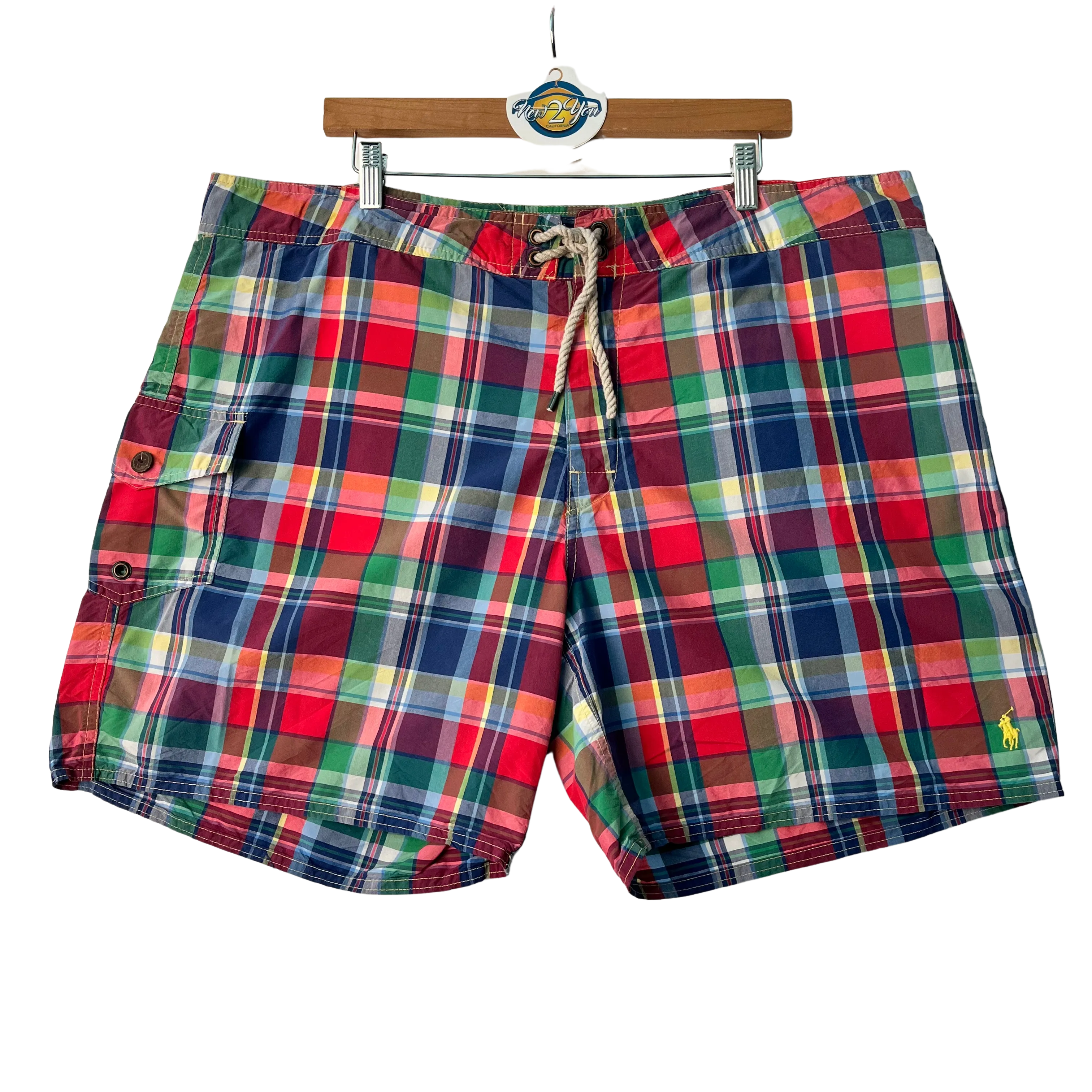 Multicolor Plaid Board Shorts (Ralph Lauren)
