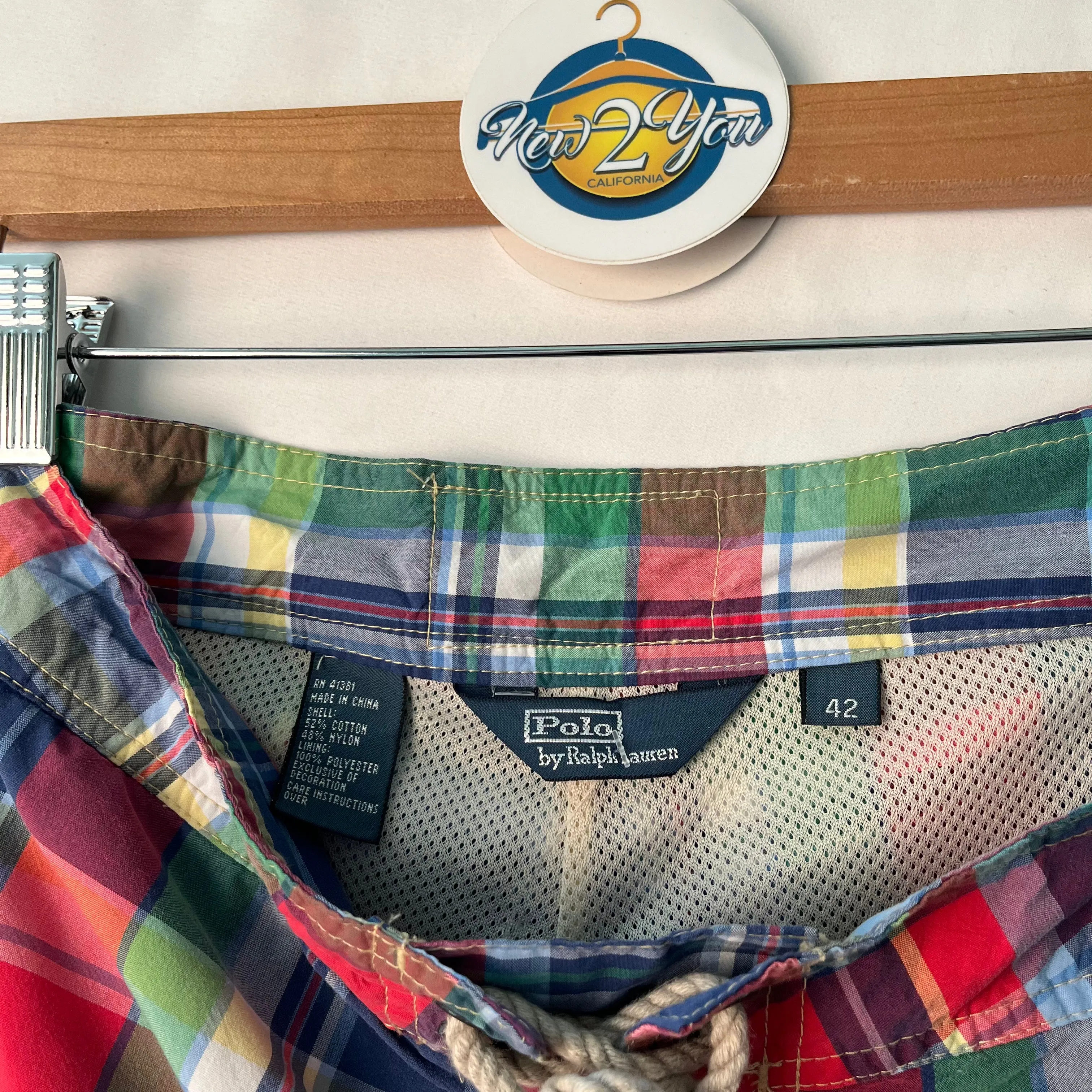 Multicolor Plaid Board Shorts (Ralph Lauren)