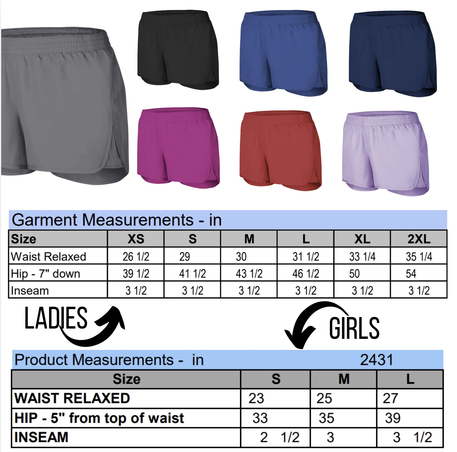 OHIO BISON Ladies & Girls Shorts