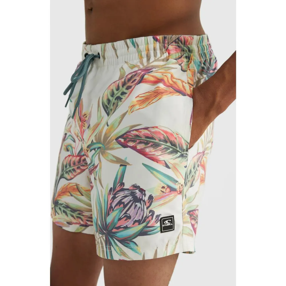 O'NEILL CALI PRINT VOLLEY WHITE TROPICAL FLOWER