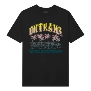 Outrank Our Own Wave Black Tee