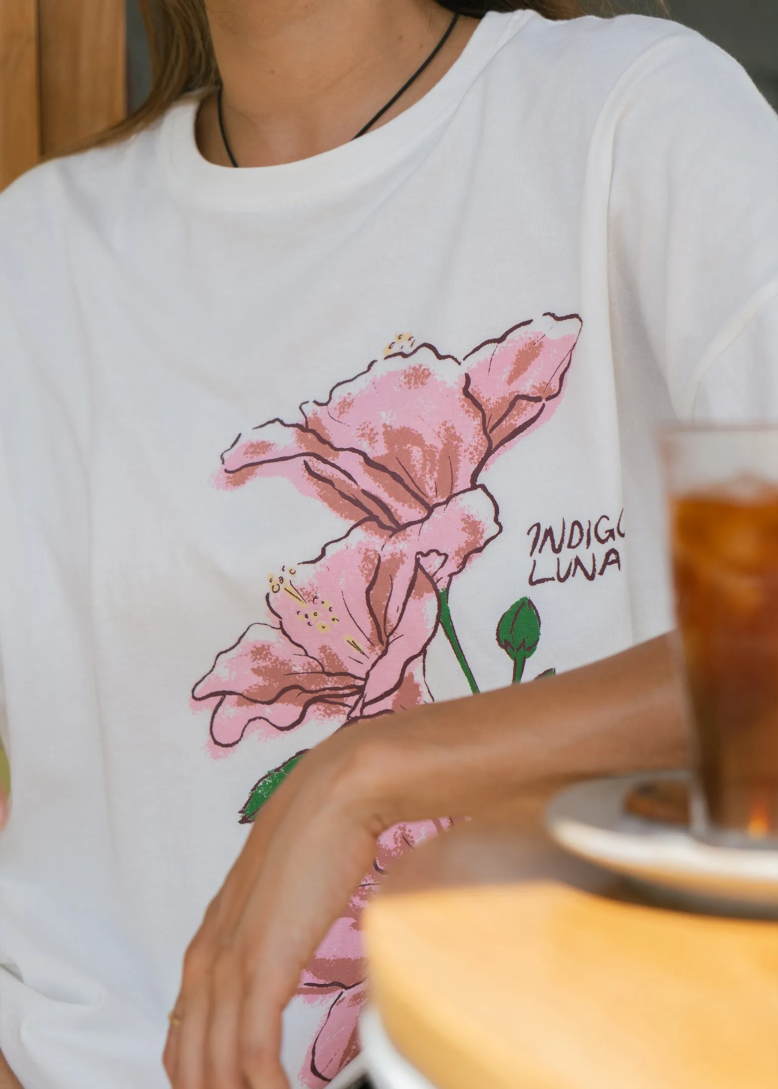 Oversized Tee Bloom Off White