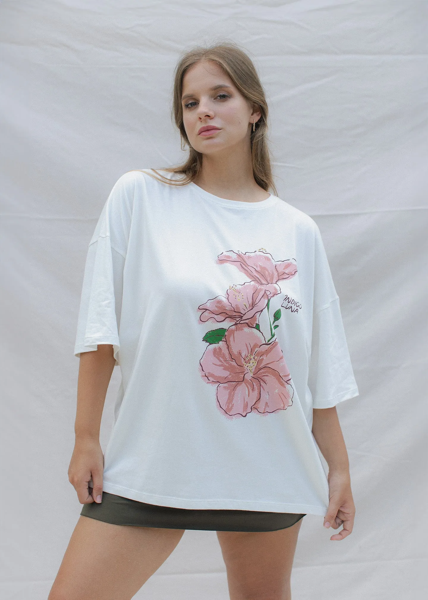 Oversized Tee Bloom Off White