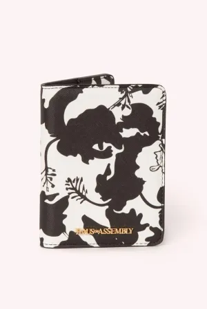 PASSPORT COVER- BLACK HIBISCUS
