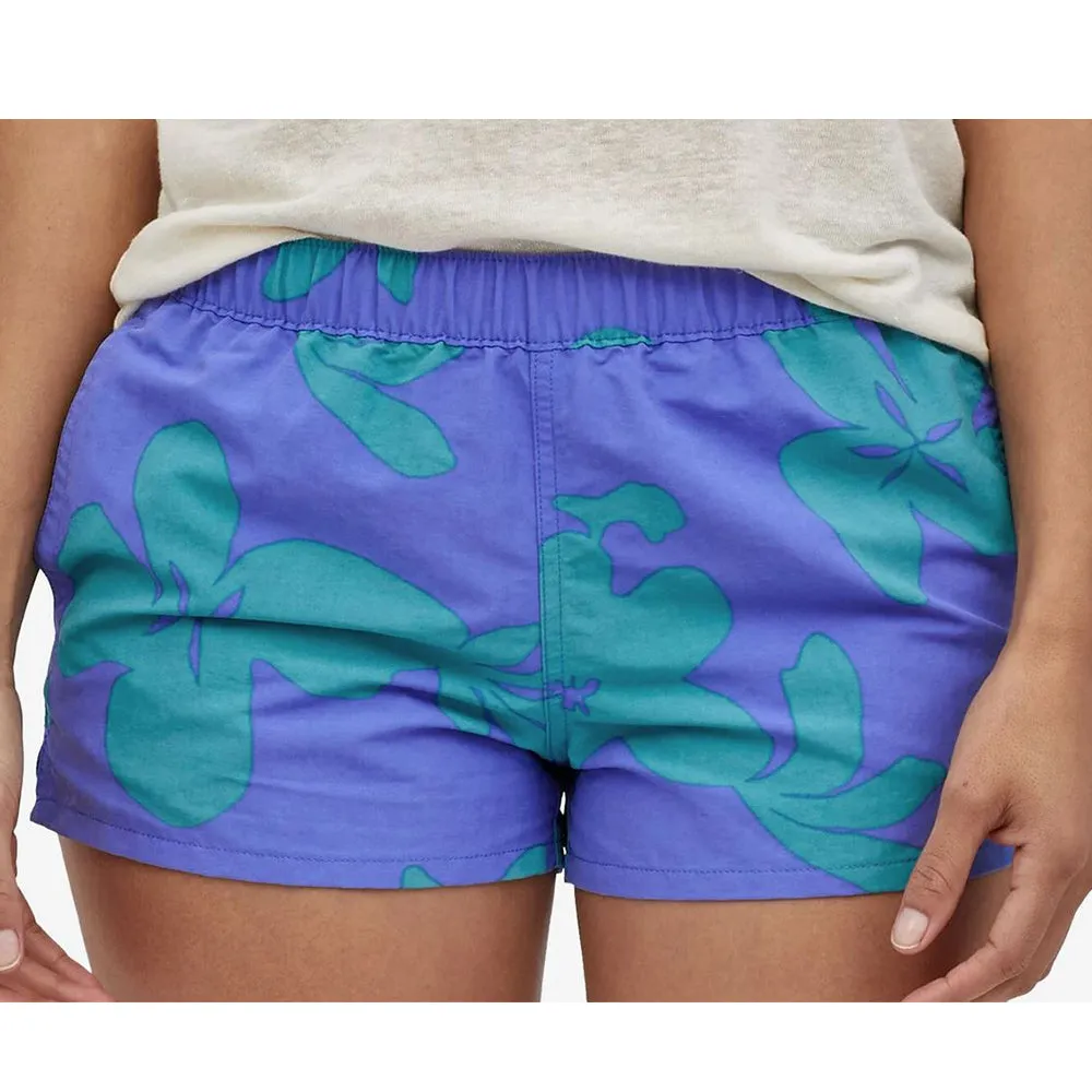 Patagonia Womens Barely Baggies Shorts  - Kalani Big: Float Blue