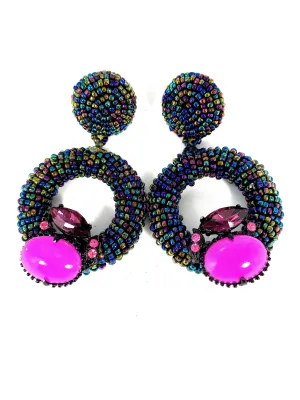 Peacock Feather Earrings