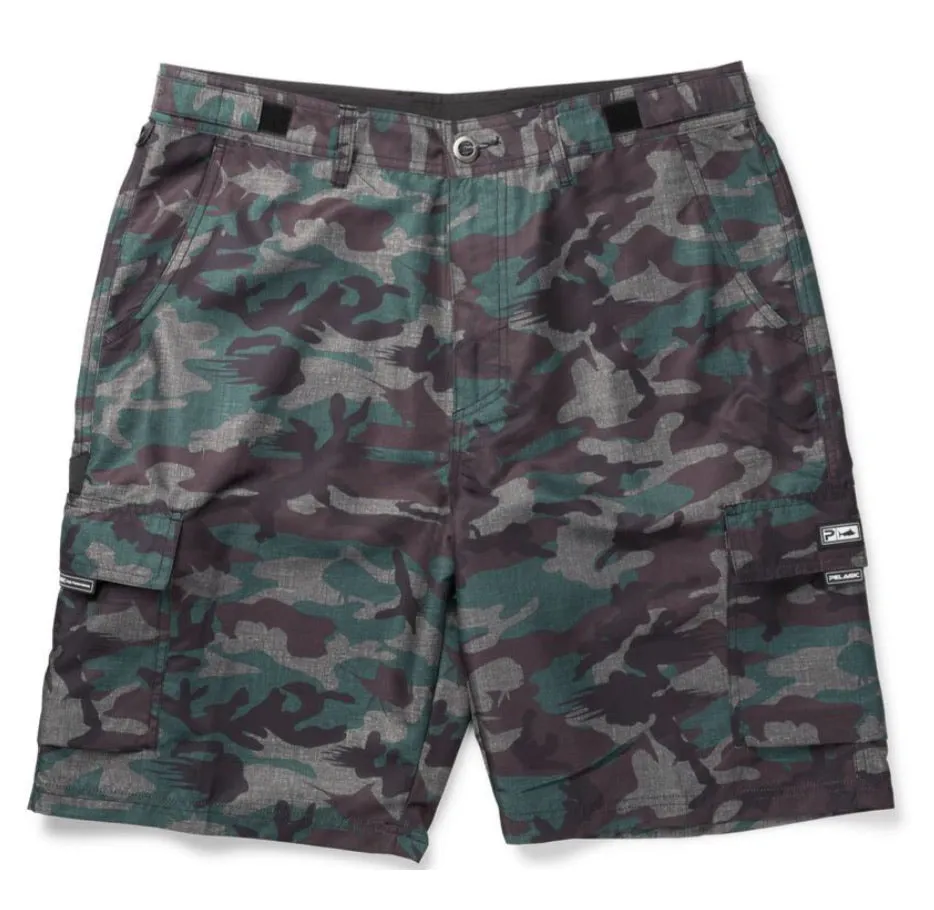 Pelagic Socorro Hybrid Fishing Shorts - Fish Camo
