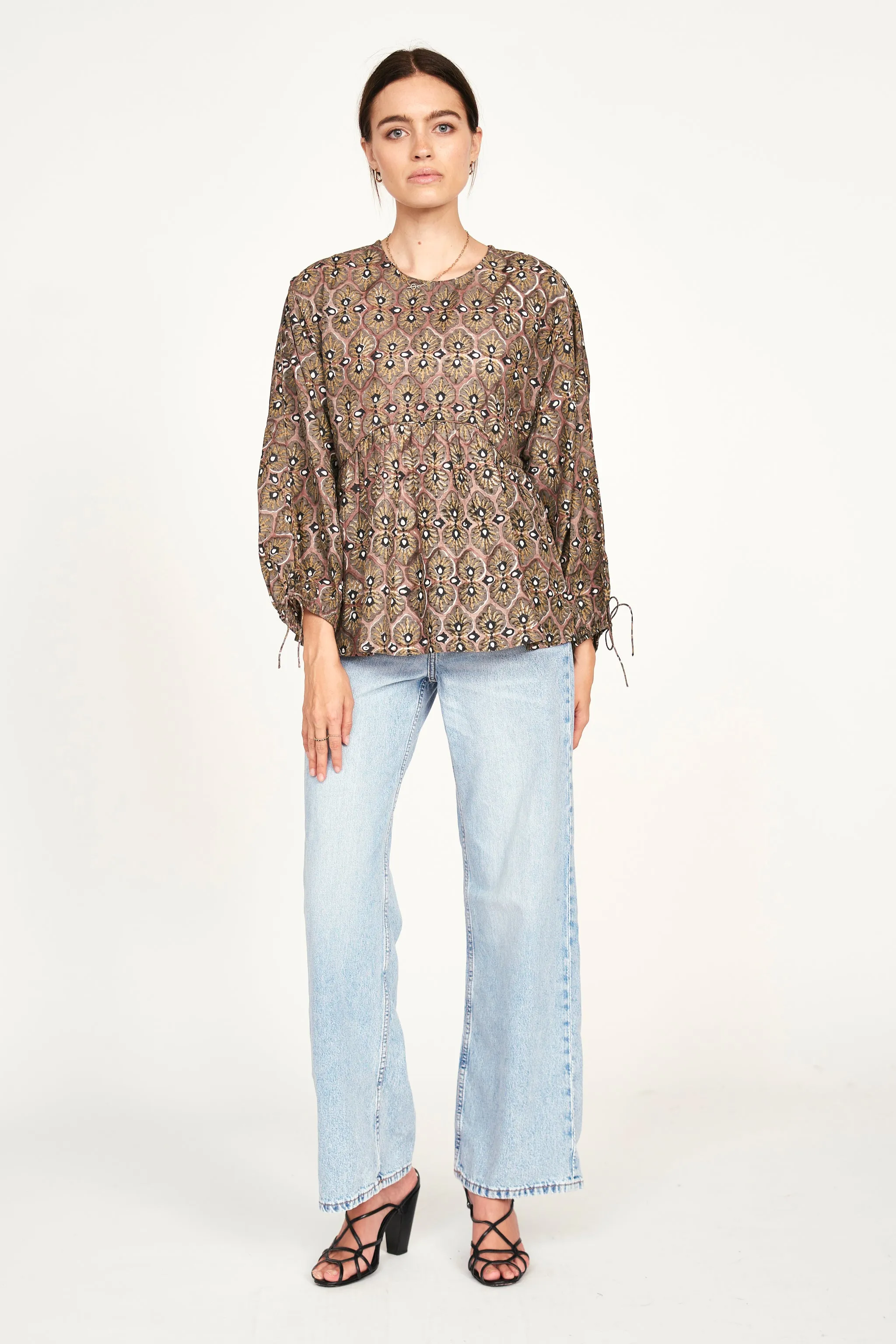 Petaluma Blouse in Chestnut Shisha