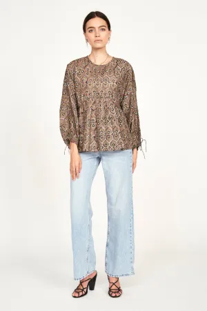 Petaluma Blouse in Chestnut Shisha