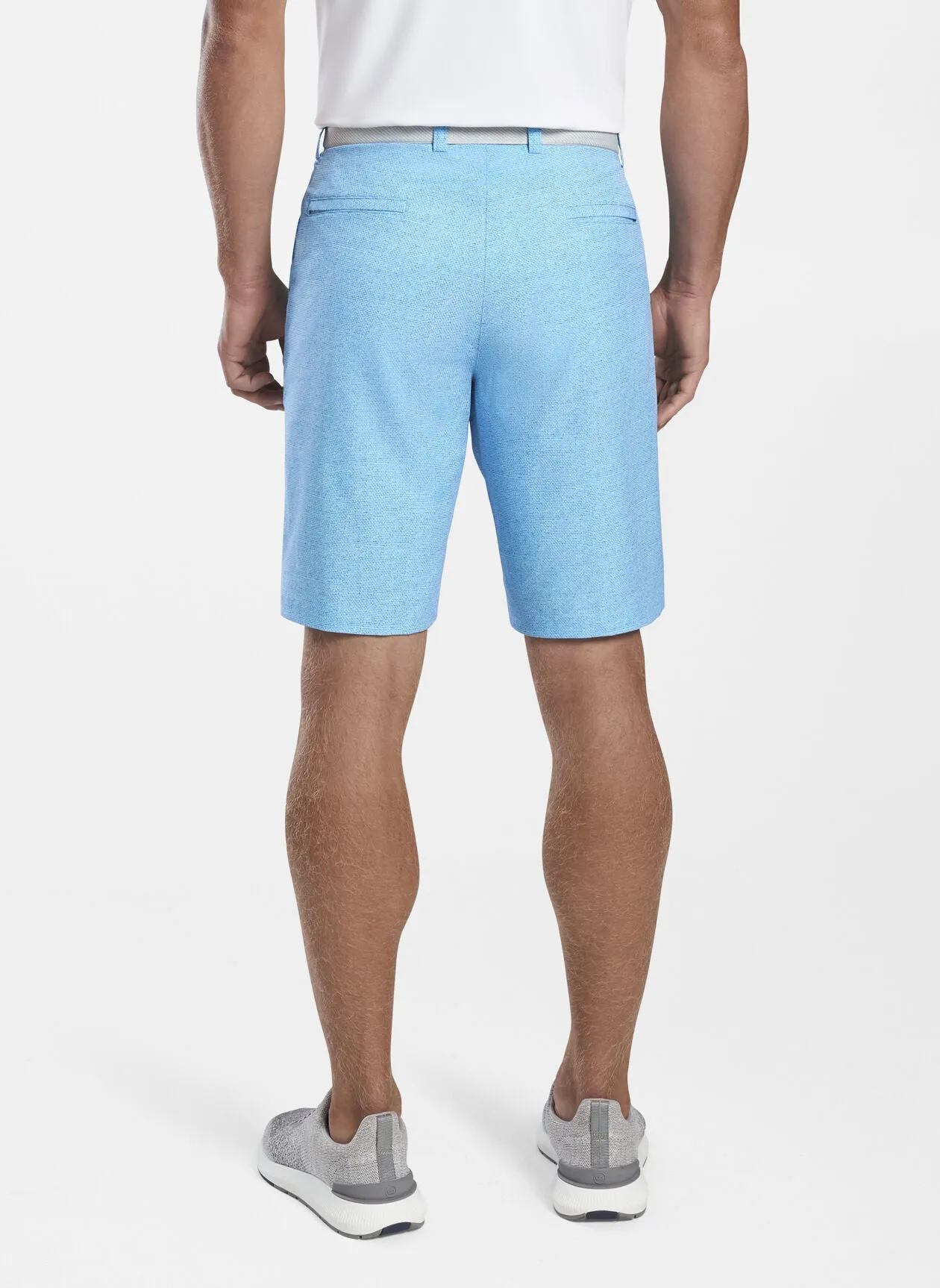 PETER MILLAR- Shackleford Performance Hybrid Short- Porcelain Blue