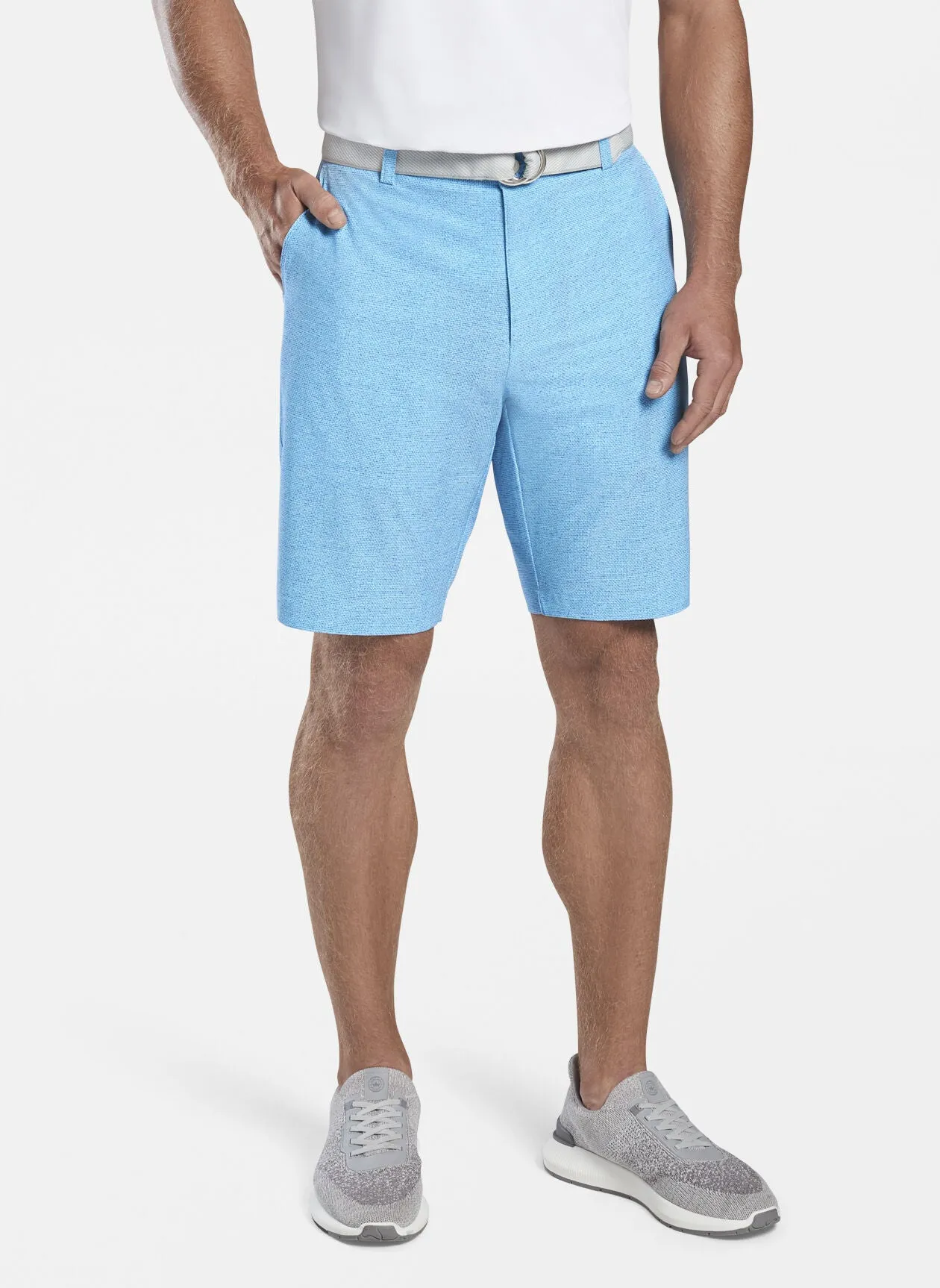 PETER MILLAR- Shackleford Performance Hybrid Short- Porcelain Blue