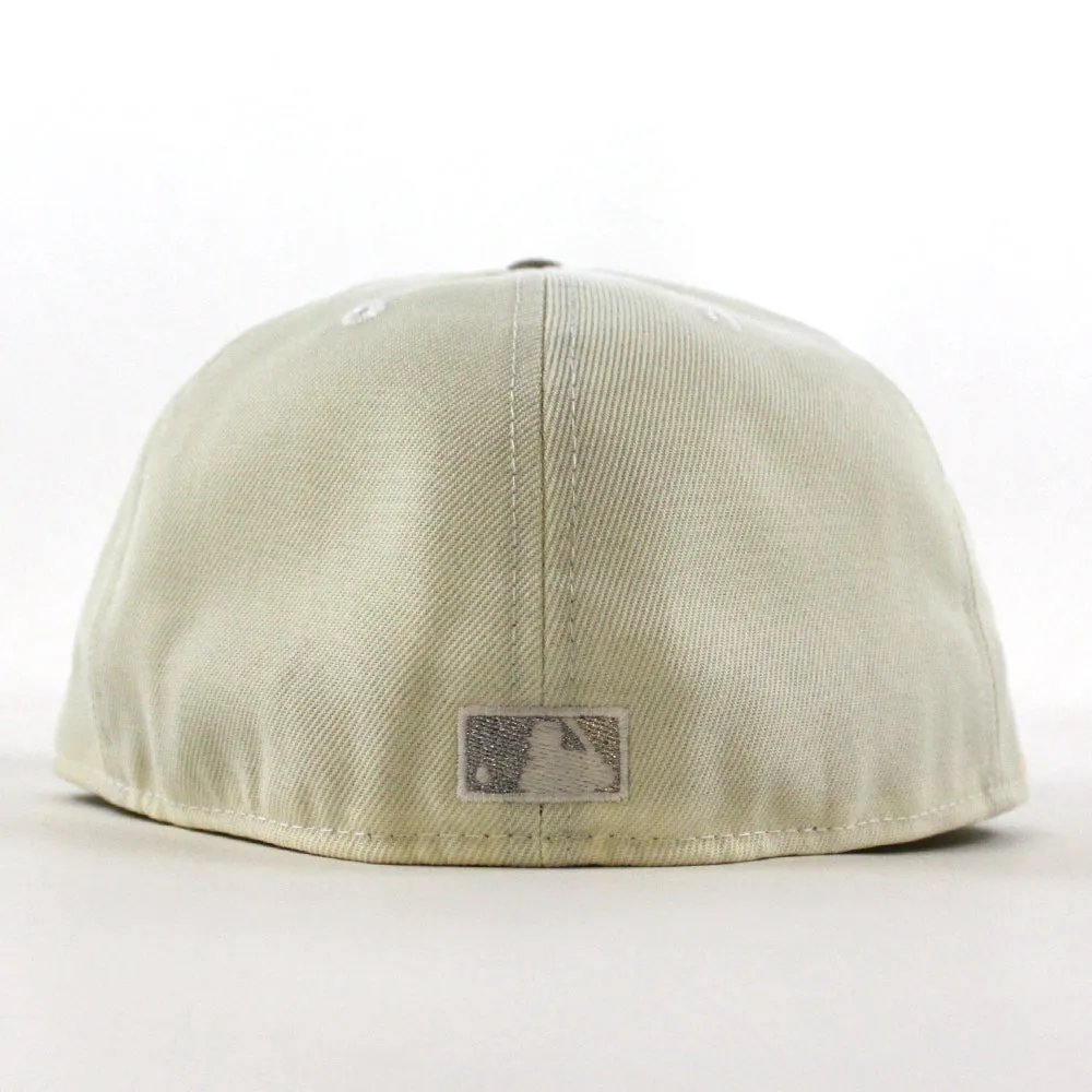 Philadelphia Phillies 100 Years Patch 59Fifty New Era Fitted Hat (Chrome White Stone Gray Under Brim)