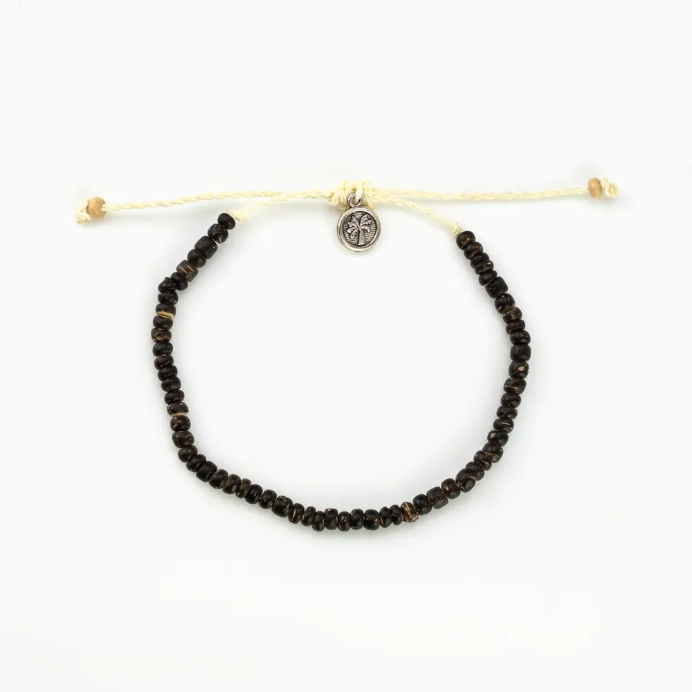 Pineapple island Coconut Beach Bracelet - Dark Wood