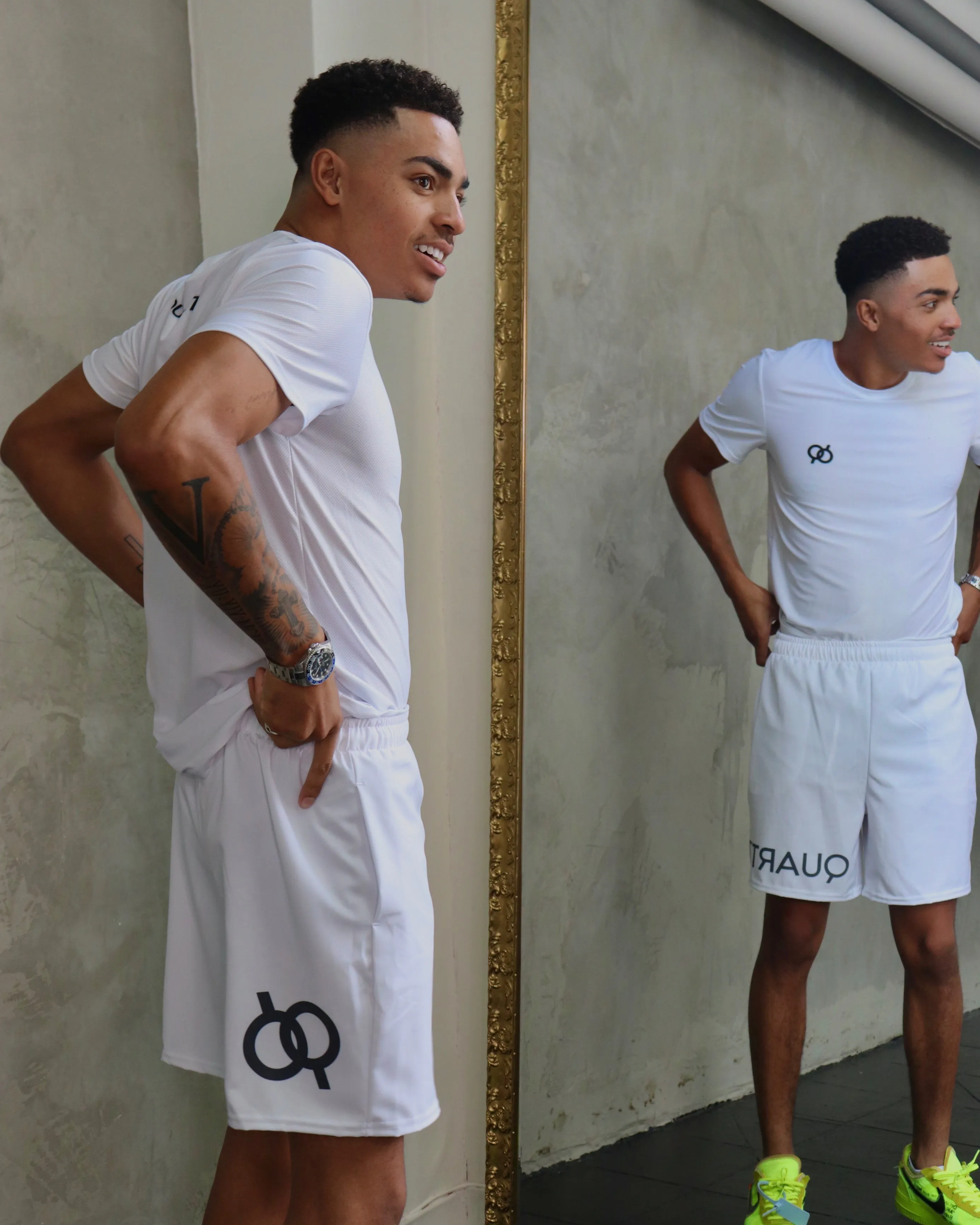PLAYERS ATHLETIC SHORTS (WHITE)