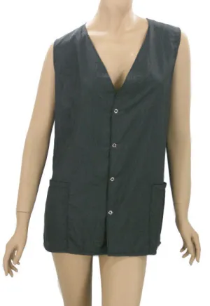 Plus Size Lightweight Black Hair Stylists Vests