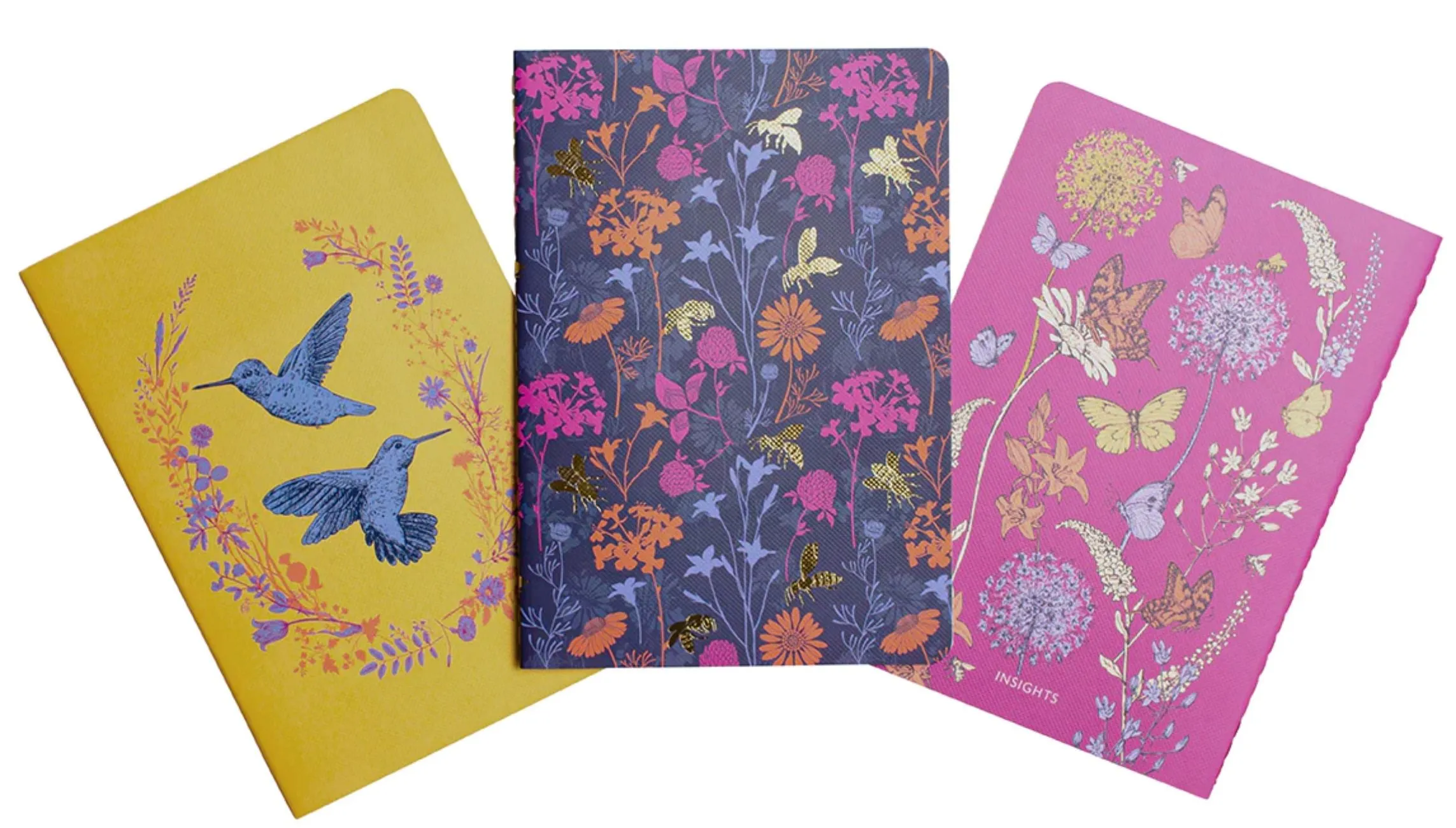 Pollinators Sewn Notebook Collection (Set of 3)