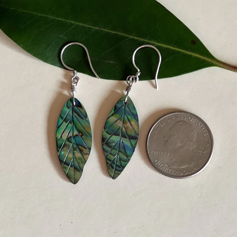 Pre-order! Abalone New Leaf Earrings, Indonesia