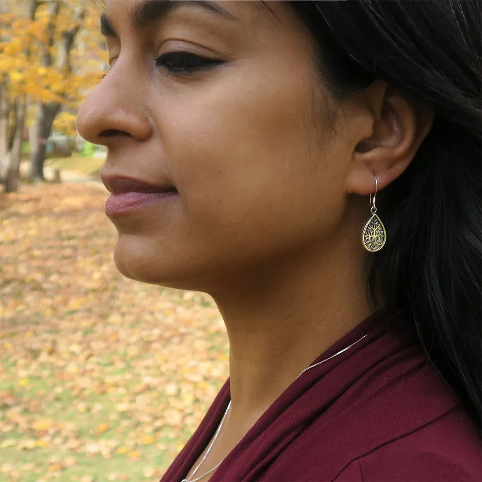 Pre-order! Akar Mother of Pearl Earrings - Sterling Silver, Indonesia