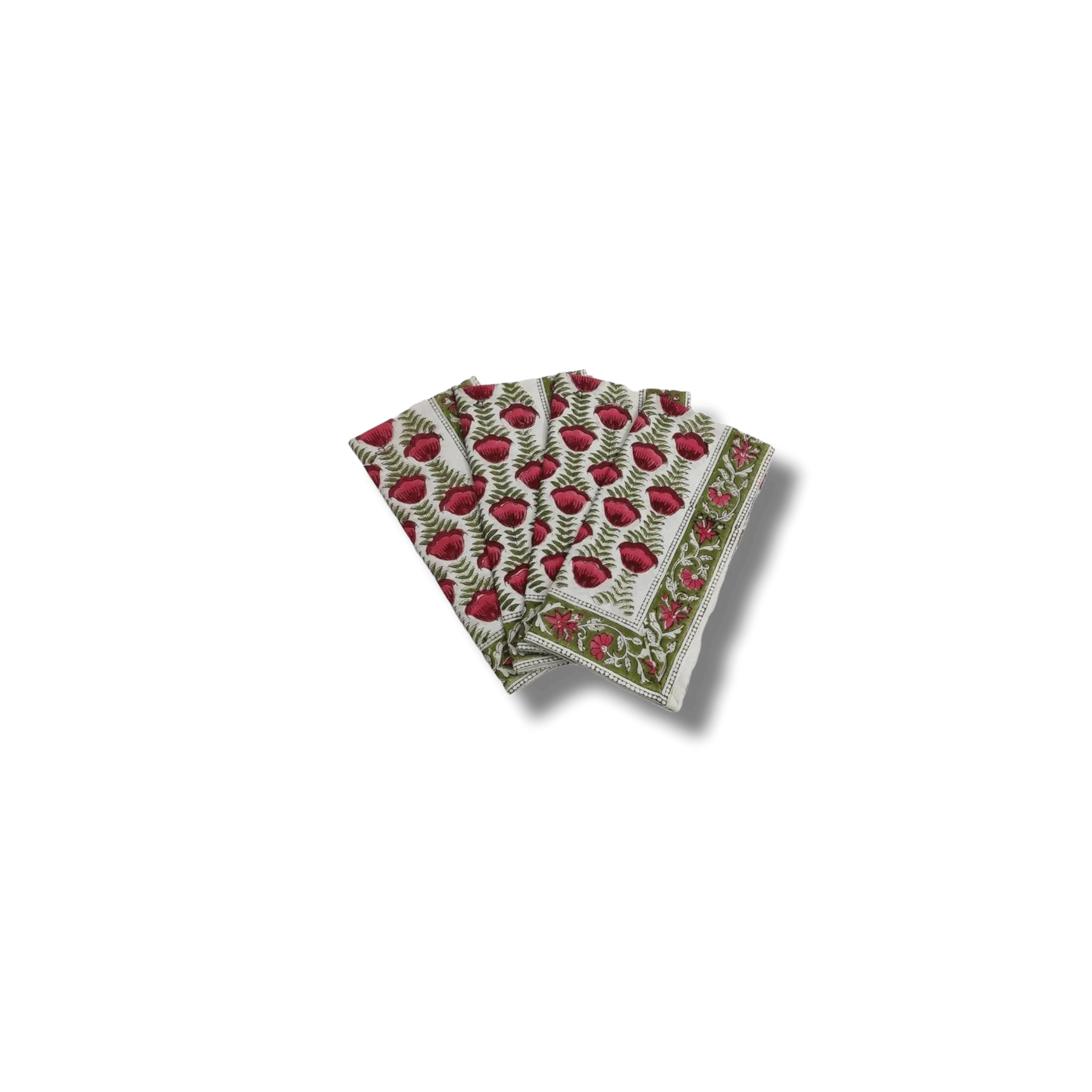 Pryna Hand Block Printed Cotton Napkin Set