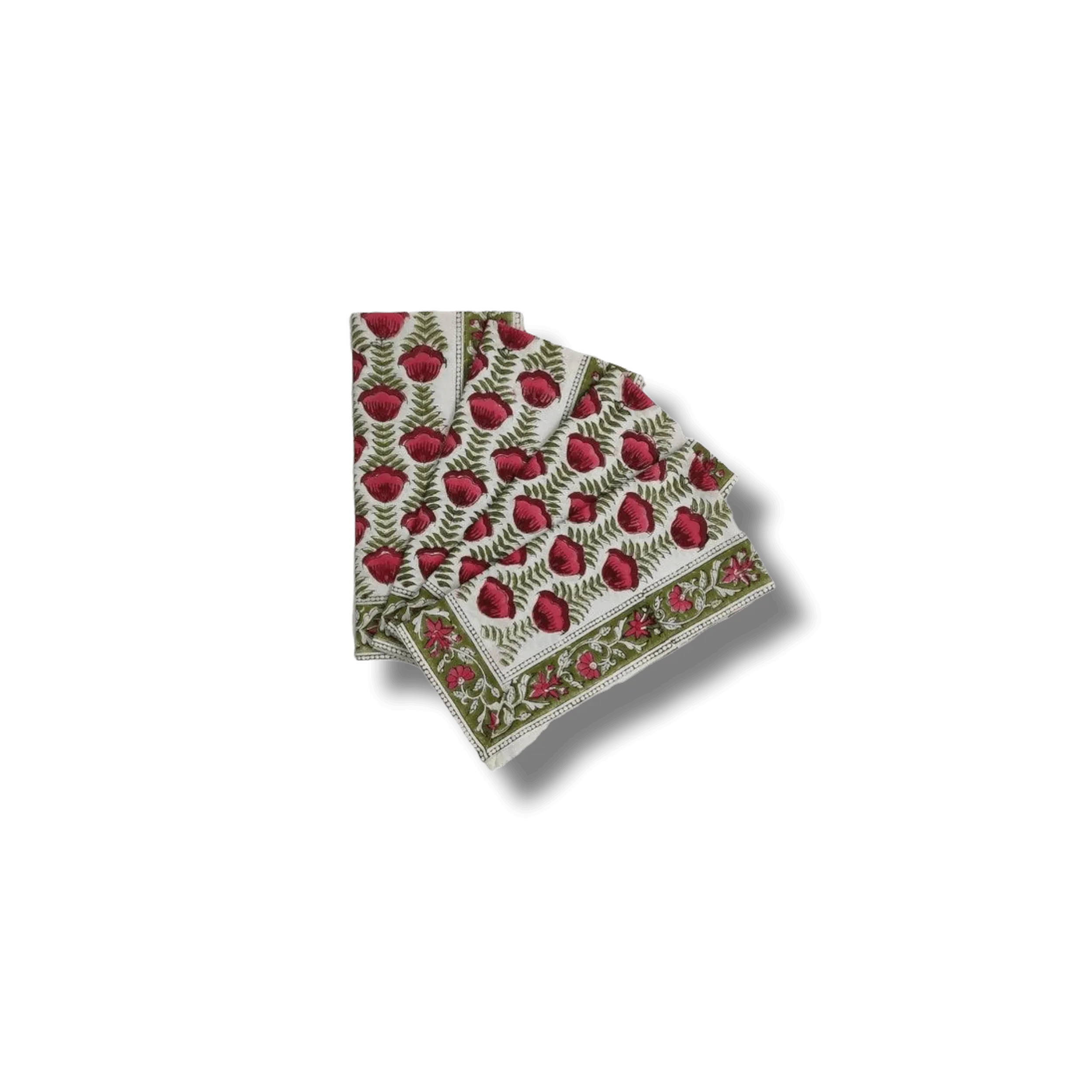 Pryna Hand Block Printed Cotton Napkin Set