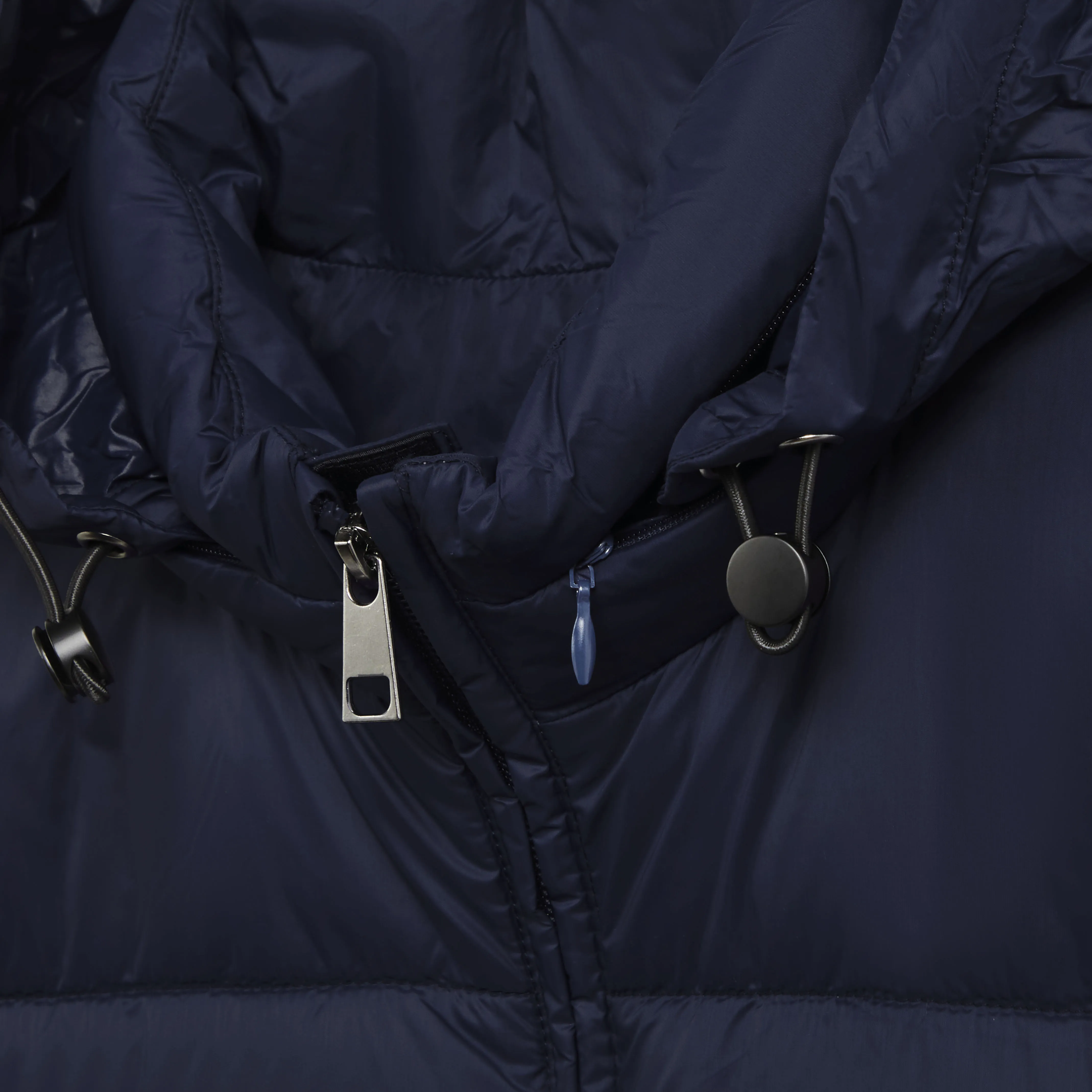 Quilted Vest with Stow-Away Hood