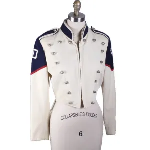 Rare Vintage 1950's Marching Band Uniform 36R Youth Wool Blue Ivory Medalist Jacket