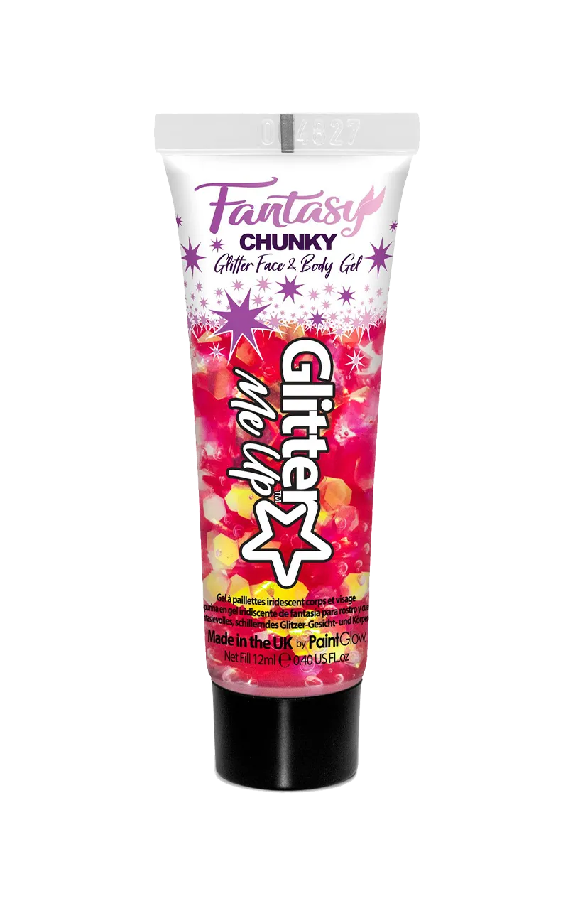Red Fantasy Chunky Glitter Gel