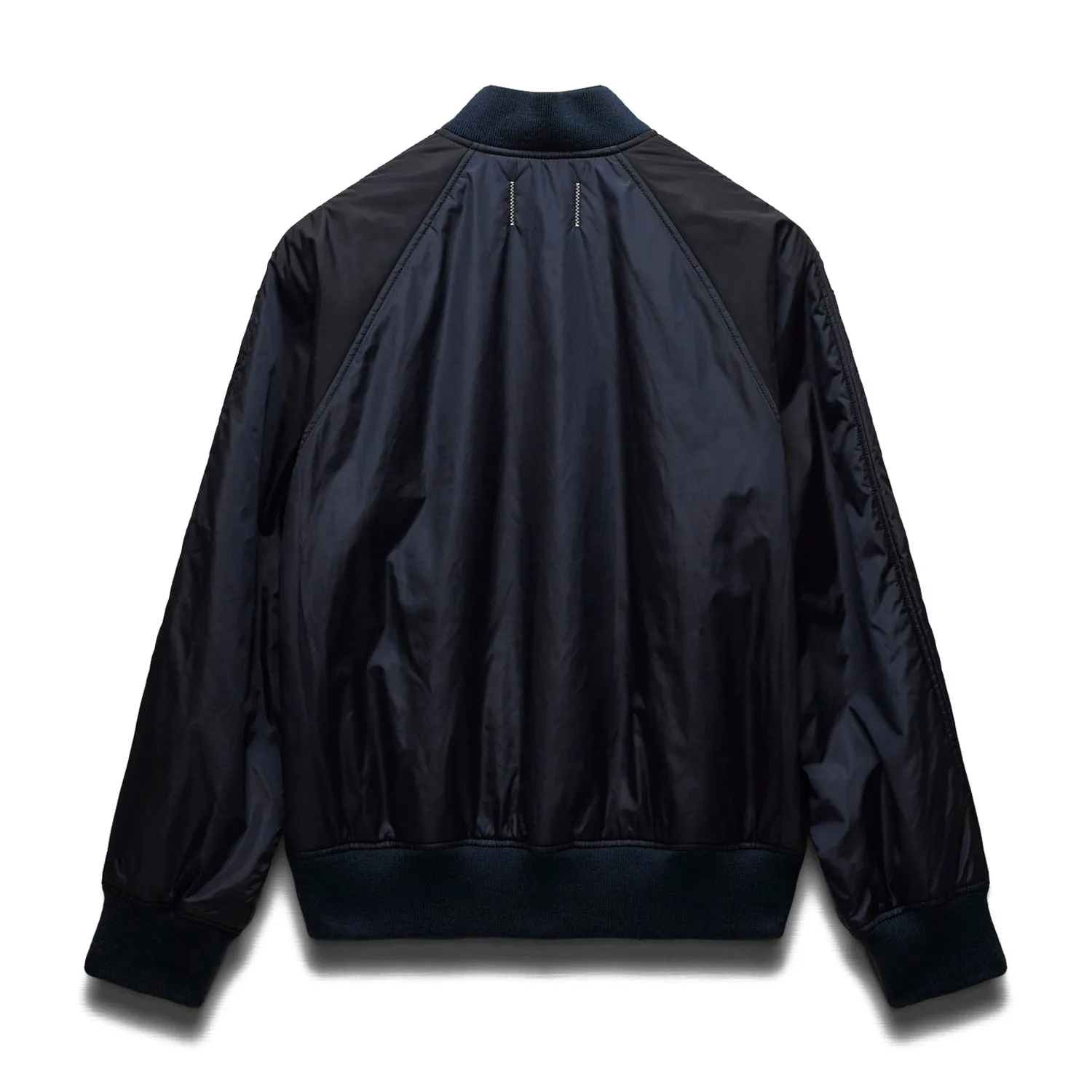 Reigning Champ Men Econyl Satin Nylon Stadium Jacket Navy RC-4288-NVY