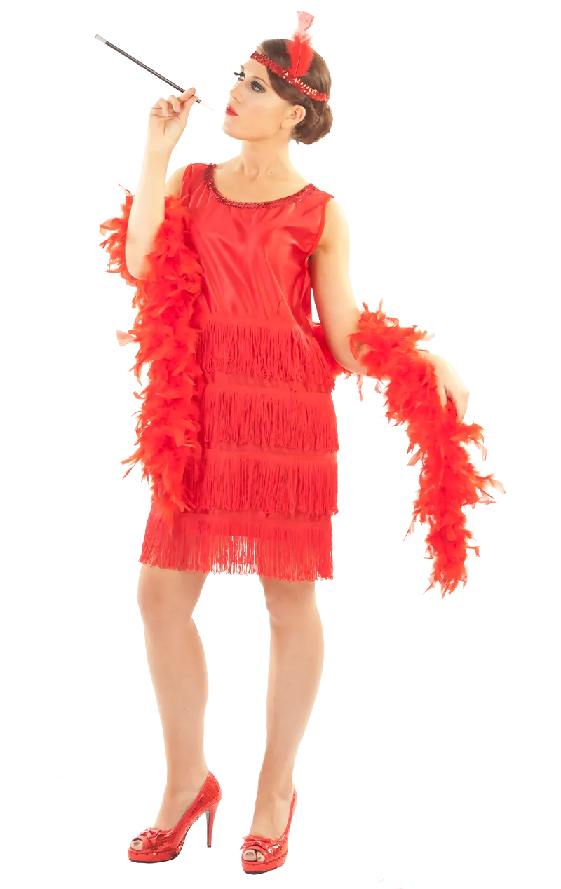 Roaring 20s Flapper Red Costume