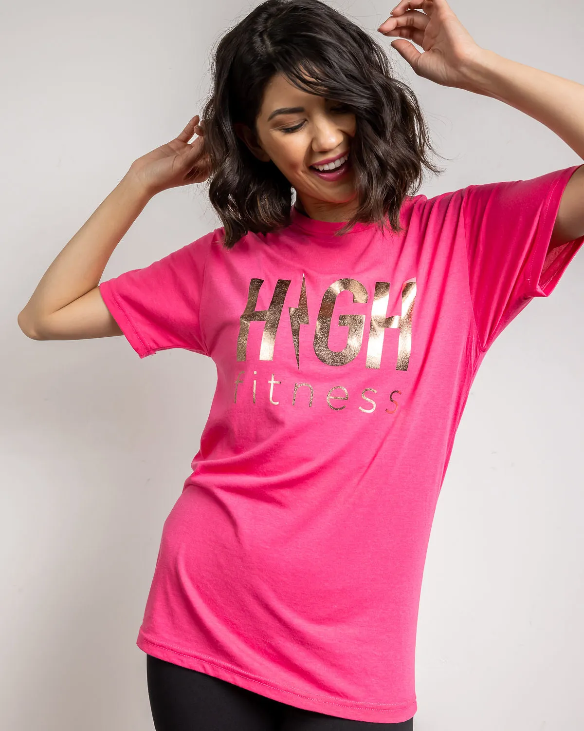 Rose Gold Foil Tee | Pink