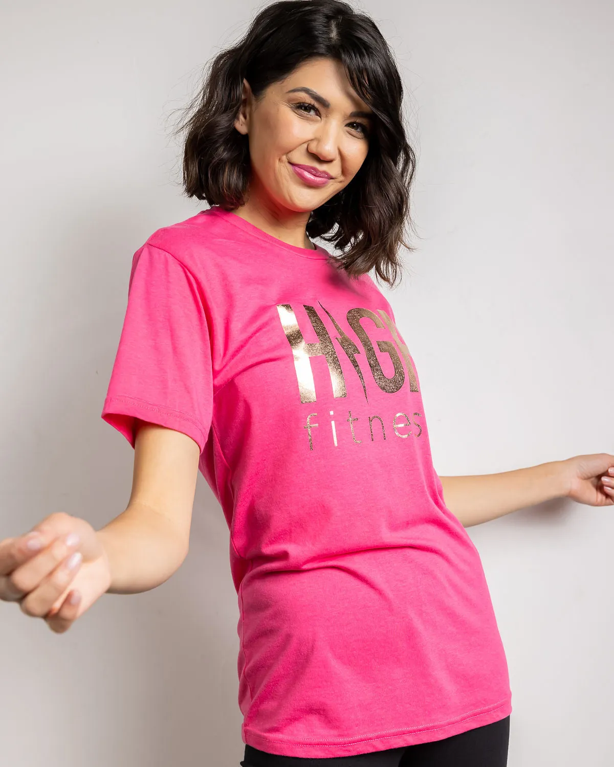 Rose Gold Foil Tee | Pink
