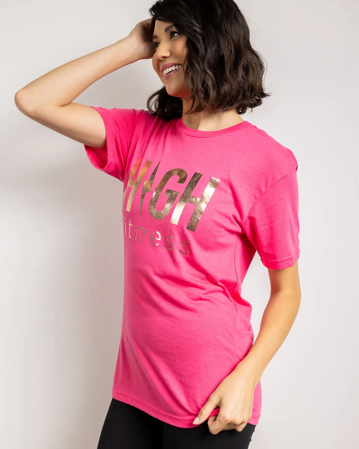 Rose Gold Foil Tee | Pink