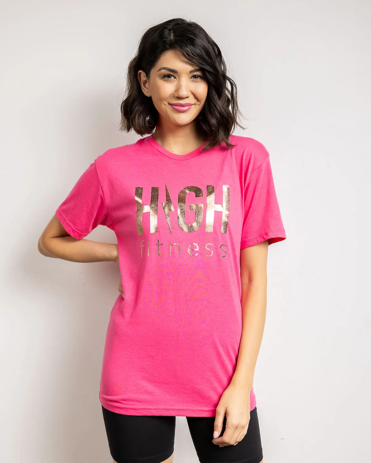 Rose Gold Foil Tee | Pink