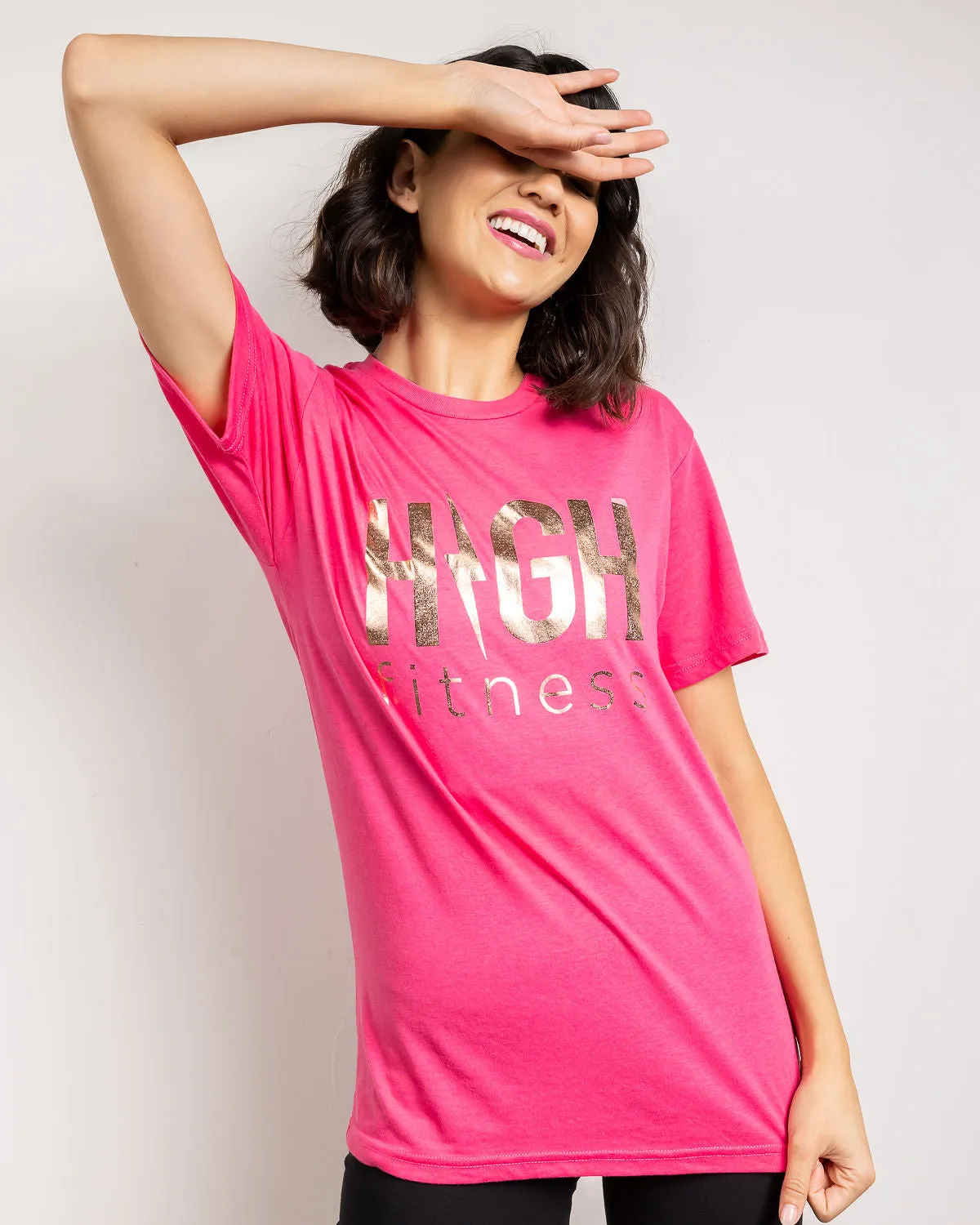 Rose Gold Foil Tee | Pink