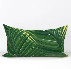 ROYAL PALM ~ LUMBAR, OVERSIZED LUMBAR   EURO CUSHIONS