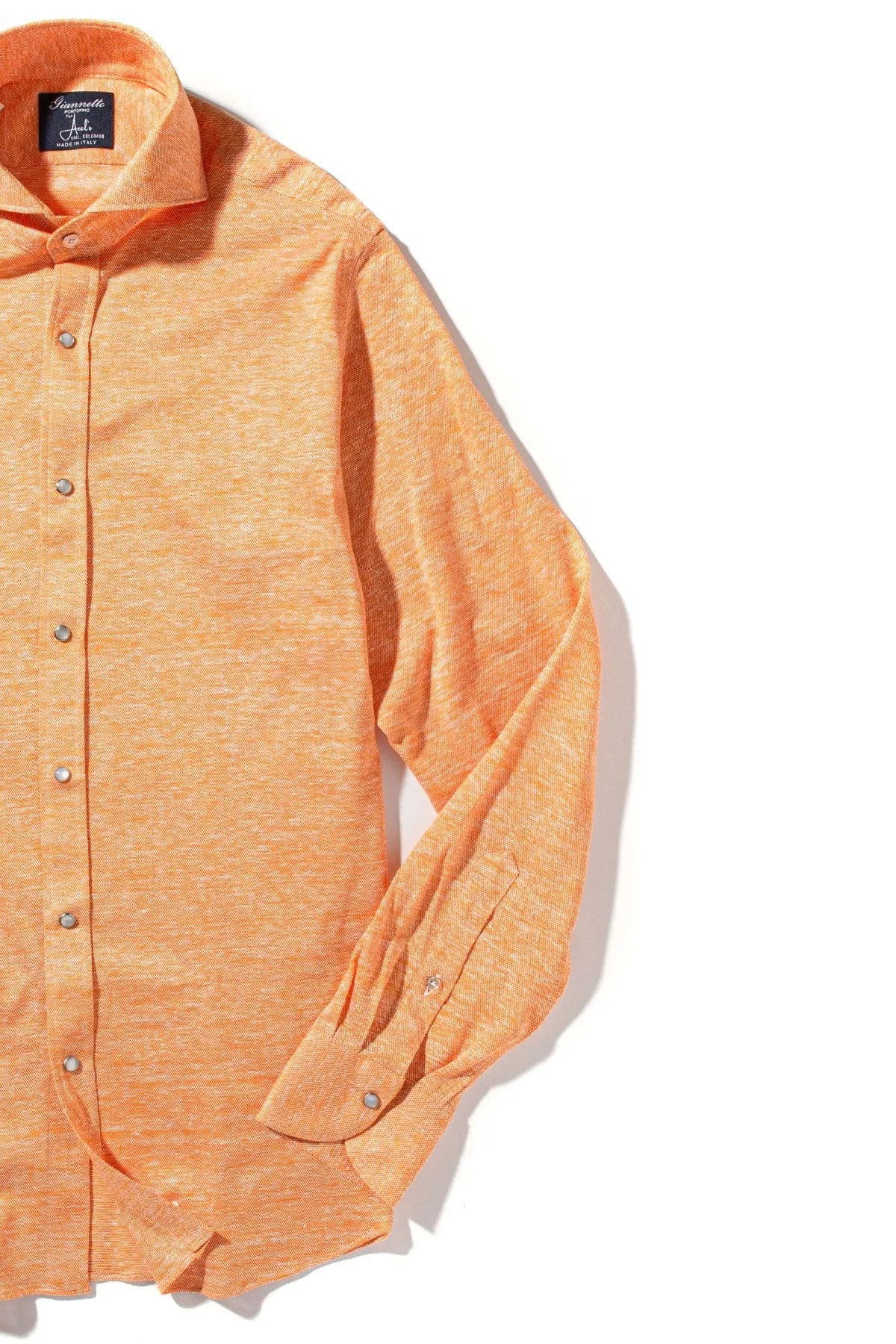 Schwinn Cotton Linen Shirt in Orange