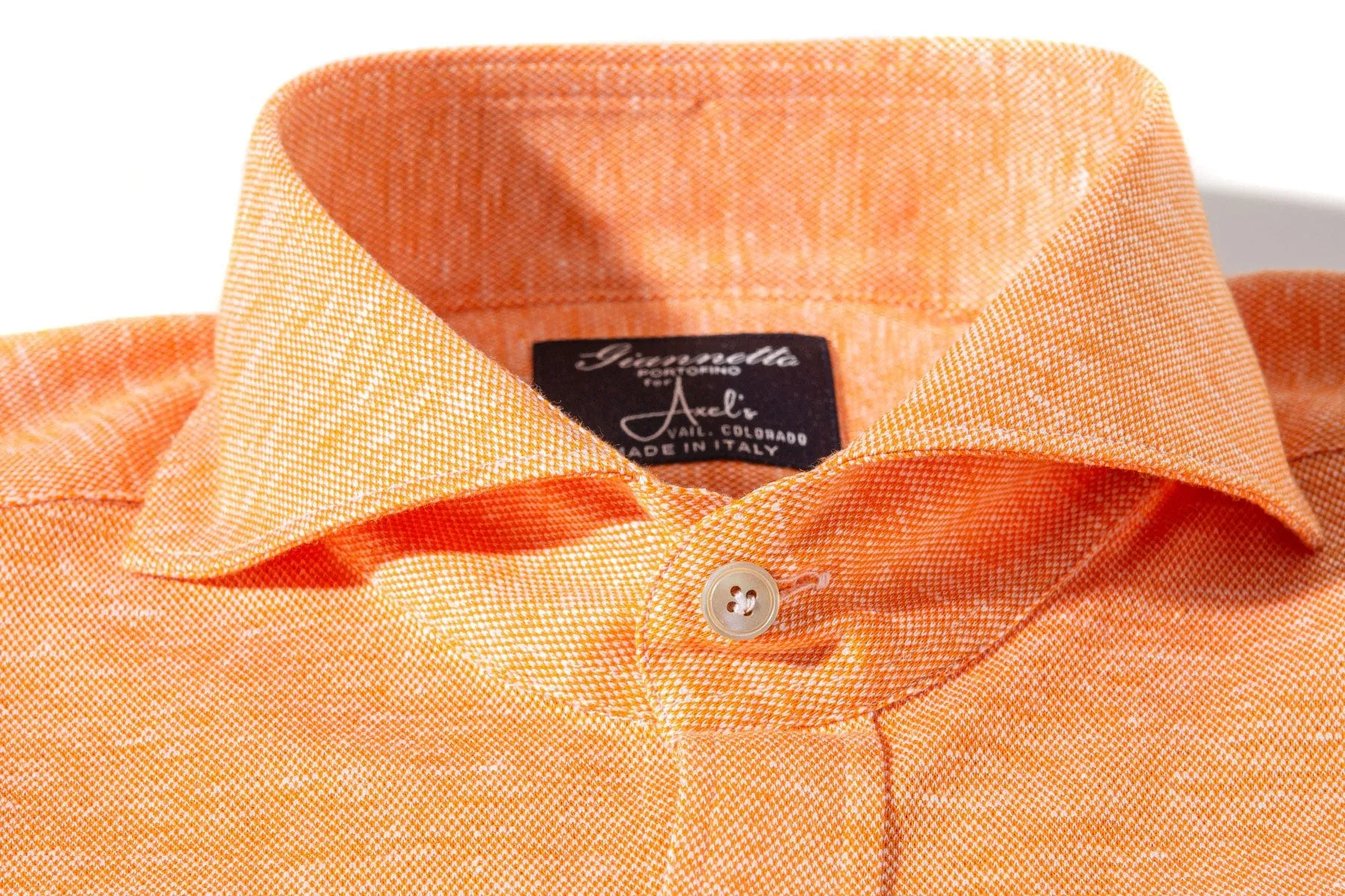 Schwinn Cotton Linen Shirt in Orange