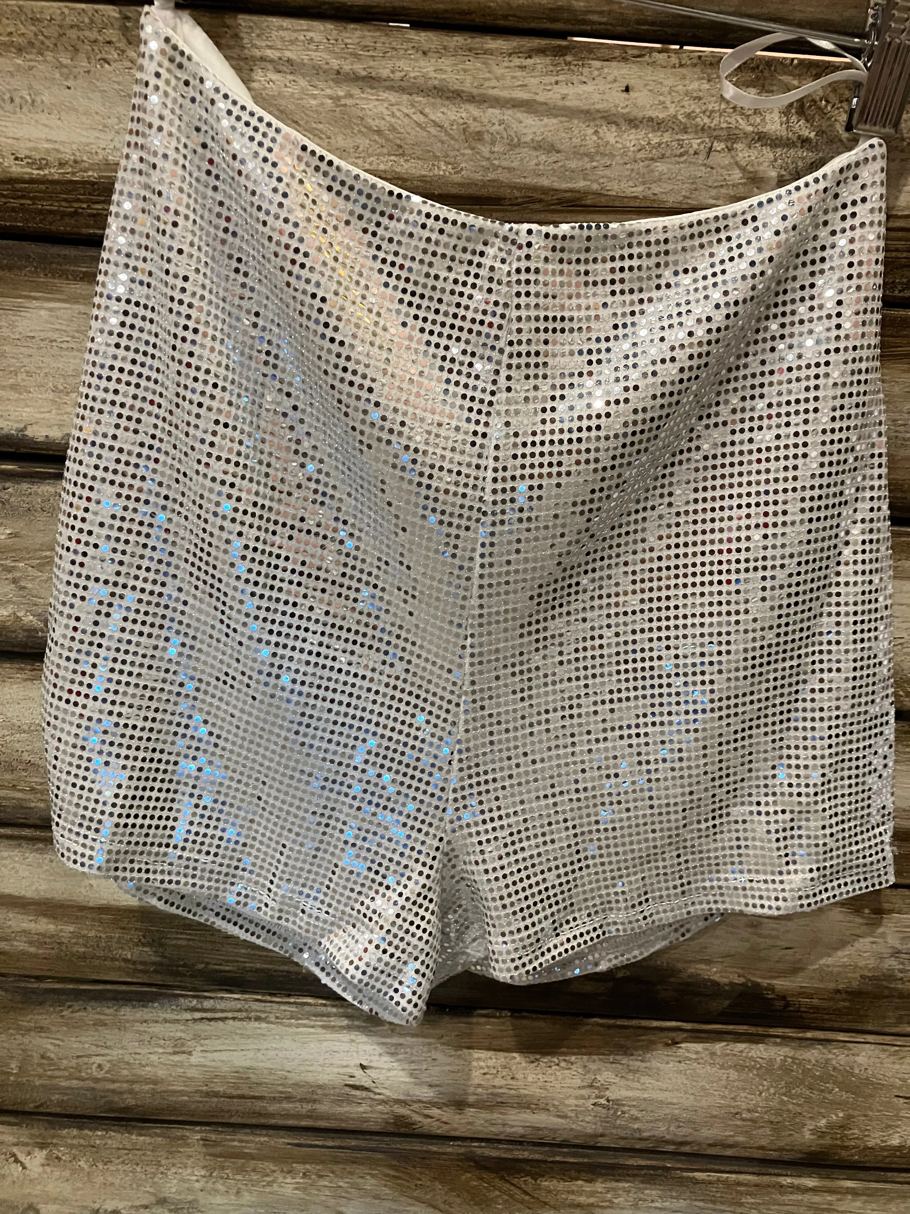 Sequin embellished short