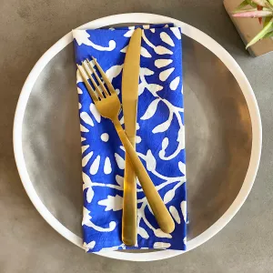 Set of 4 Cotton Napkins | Blooms Royal