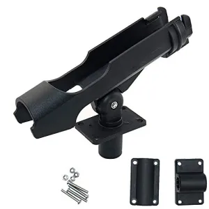 Shaddock Fishing Power Lock Rod Holder with 2 Side Mounts Adjustable Boat Fishing Rod Racks (1PC 04# Multi-Positional Mounting)