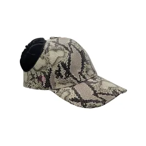 Snake Print Caps